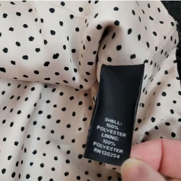 Kinder Aggugini Retro Iridescent Tweed Button Down Black Blazer Jacket Size L - Picture 7 of 10